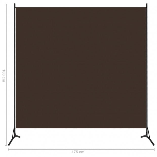1-panel Room Divider Brown 175x180 Cm Image 5