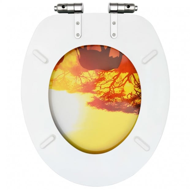 Wc Toilet Seat With Soft Close Lid Mdf Savanne Design Image 6