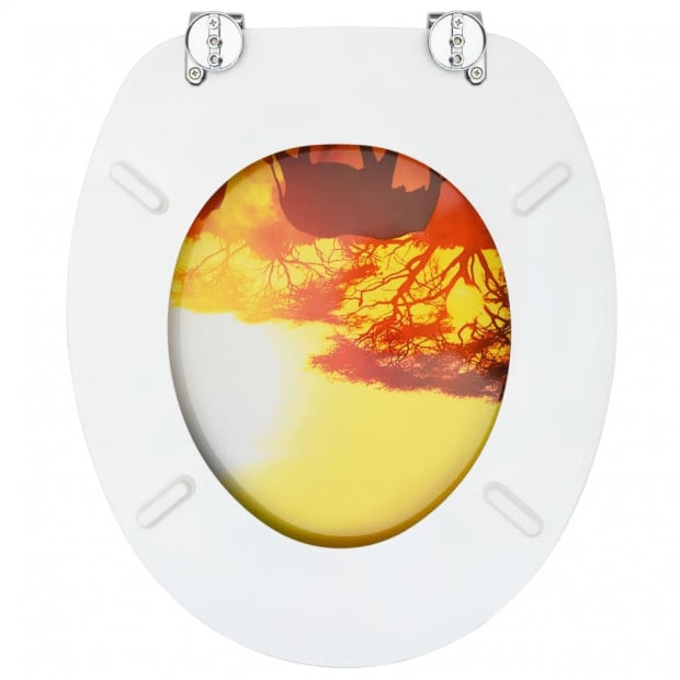 Wc Toilet Seat With Lid Mdf Savanne Design Image 6