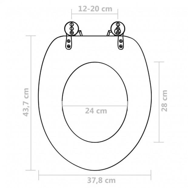 Wc Toilet Seat With Lid Mdf Savanne Design Image 9