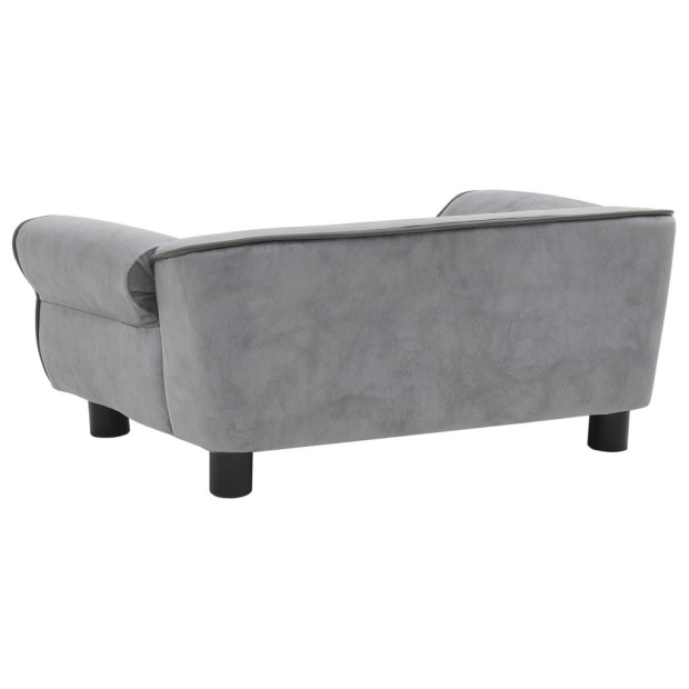 Dog Sofa Grey 72x45x30 Cm Plush Image 6