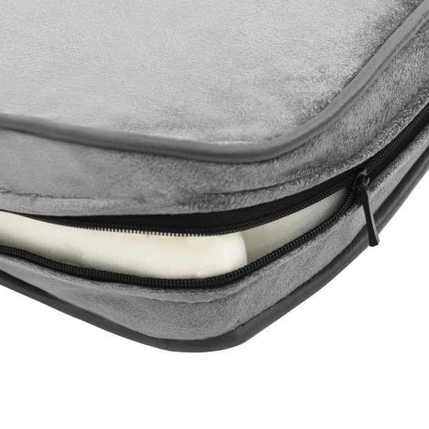 Dog Sofa Grey 72x45x30 Cm Plush Image 9