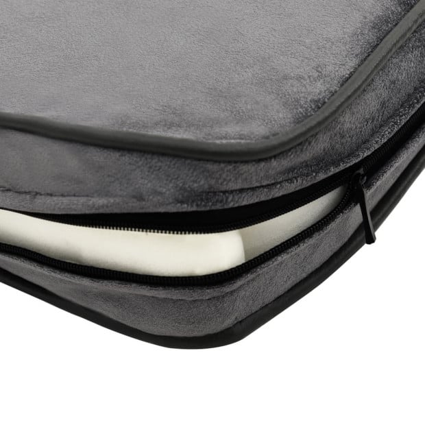 Dog Sofa Grey 81x43x31 Cm Plush And Faux Leather Image 8