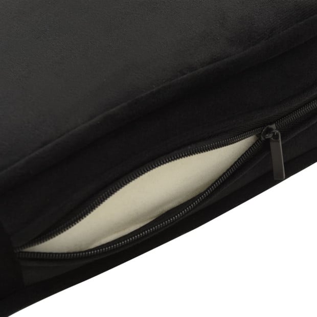 Dog Sofa Black 81x43x31 Cm Plush And Faux Leather Image 8