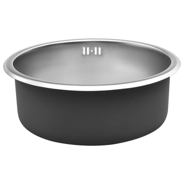 Kitchen Sink With Overflow Hole Stainless Steel Image 3