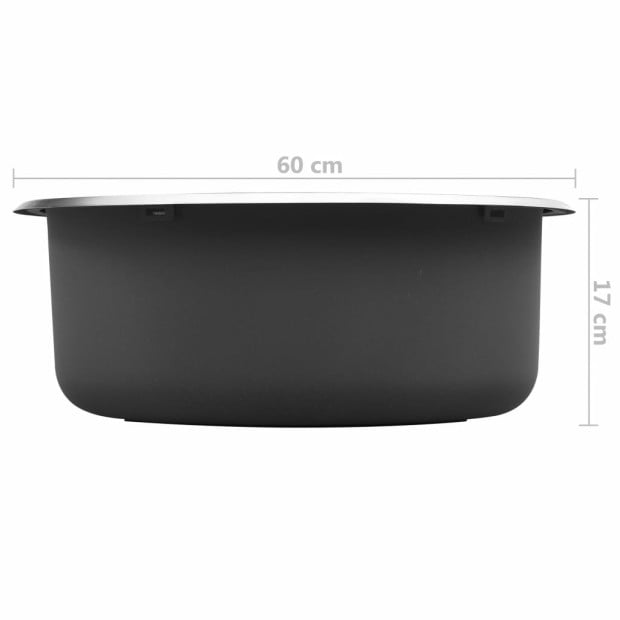 Kitchen Sink With Overflow Hole Stainless Steel Image 9