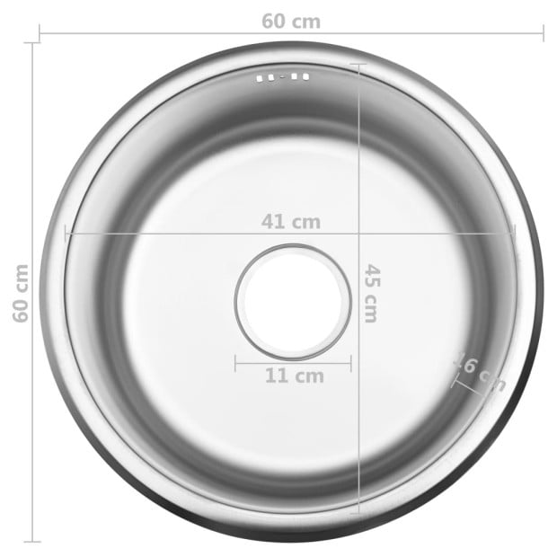 Kitchen Sink With Overflow Hole Stainless Steel Image 10