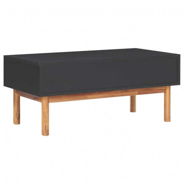 Coffee Table 90x50x40 Cm Solid Acacia Wood And Mdf Image 5