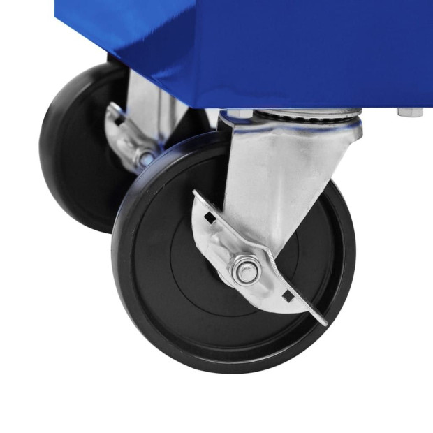 Workshop Tool Trolley With 7 Drawers Blue Image 6