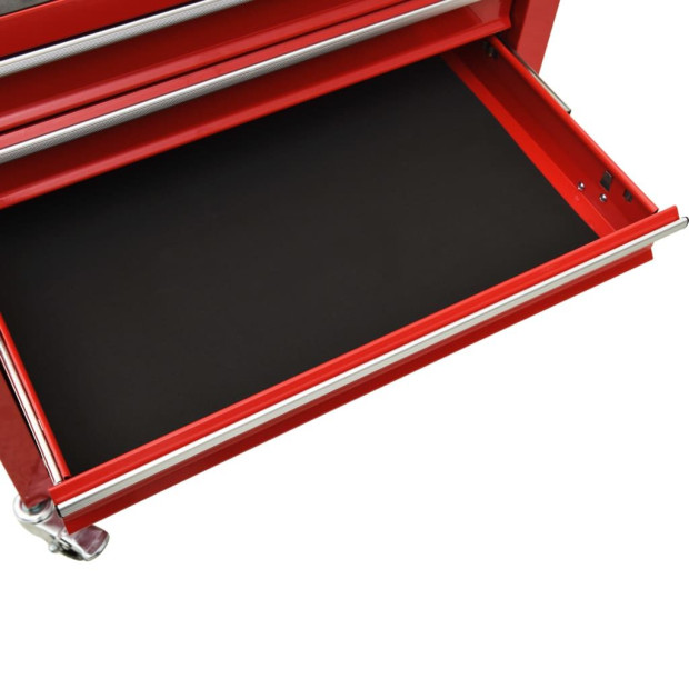 Tool Trolley With 4 Drawers Steel Red Image 6