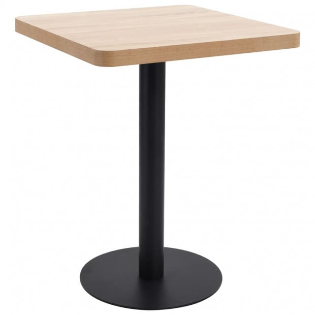 Bistro Table Light Brown 60x60 Cm Mdf