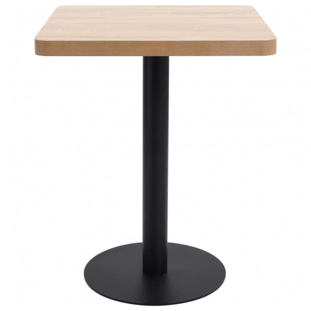 Bistro Table Light Brown 60x60 Cm Mdf Image 2