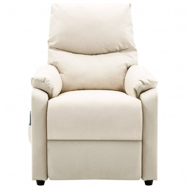 Massage Chair Recliner Sofa Cream Fabric