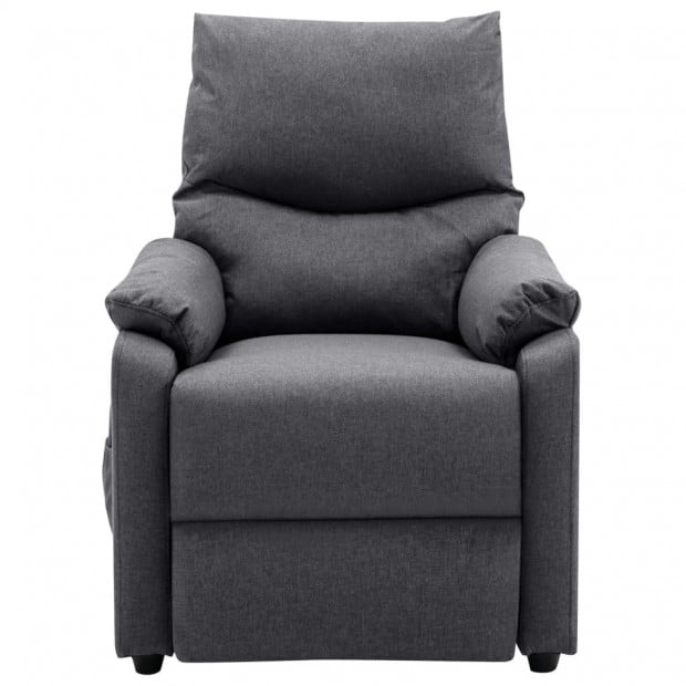 Massage Recliner Dark Grey Fabric