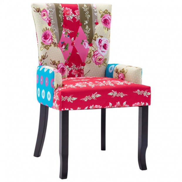 French Chair Patchwork Design Fabric
