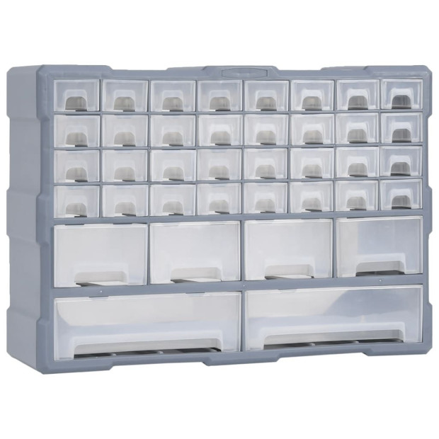 Multi-drawer Organiser With 40 Drawers 52 x 16 x 37.5cm - Blue
