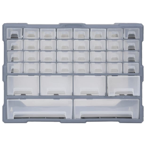 Multi-drawer Organiser With 40 Drawers 52 x 16 x 37.5cm - Blue Image 3