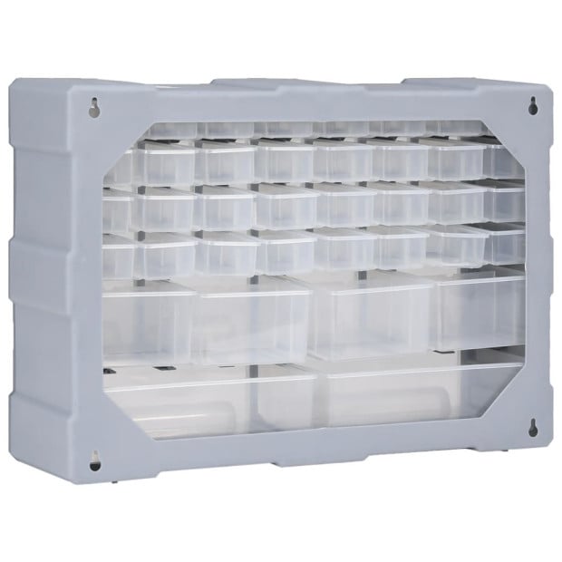 Multi-drawer Organiser With 40 Drawers 52 x 16 x 37.5cm - Blue Image 4