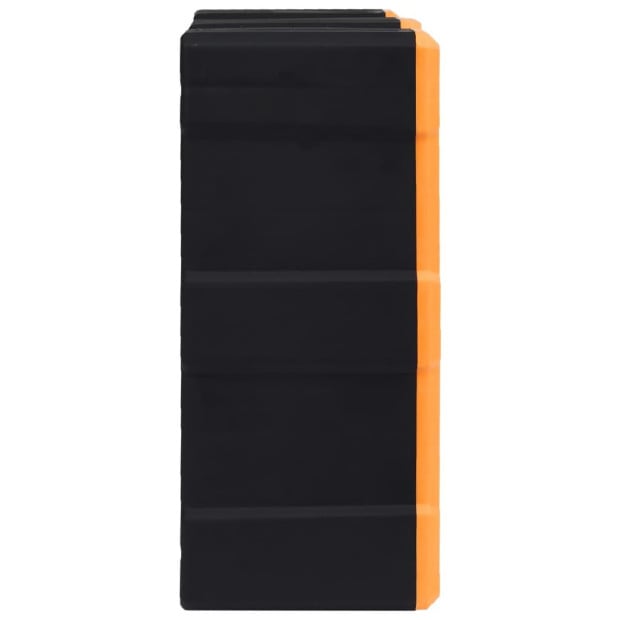 Multi-drawer Organiser With 64 Drawers 52 x 16 x 37.5cm Orange Image 3