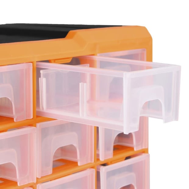 Multi-drawer Organiser With 64 Drawers 52 x 16 x 37.5cm Orange Image 8