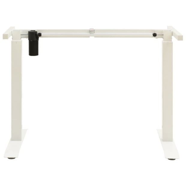 Electric Motorised Standing Desk Frame Height Adjustable White Image 3