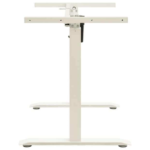 Electric Motorised Standing Desk Frame Height Adjustable White Image 5