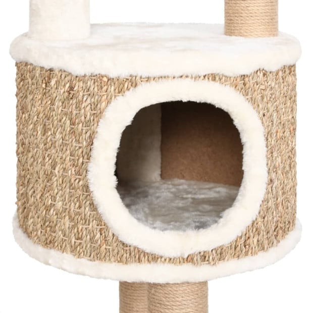 Cat Tree With Luxury Cushion And Scratching Post 148cm Seagrass Image 6