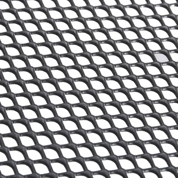 Folding Mesh Table 80x80x72 Cm Steel Anthracite Image 7