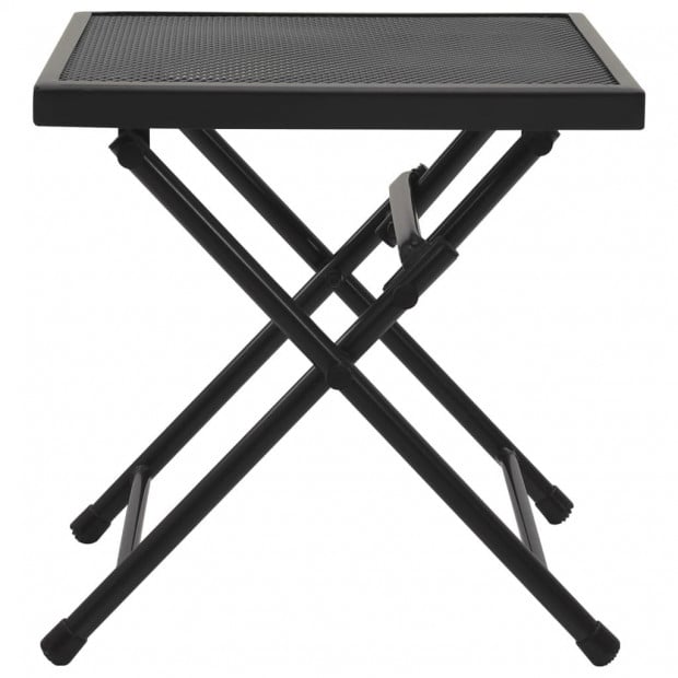 Folding Table Mesh 38x38x38 Cm Steel Anthracite Image 2