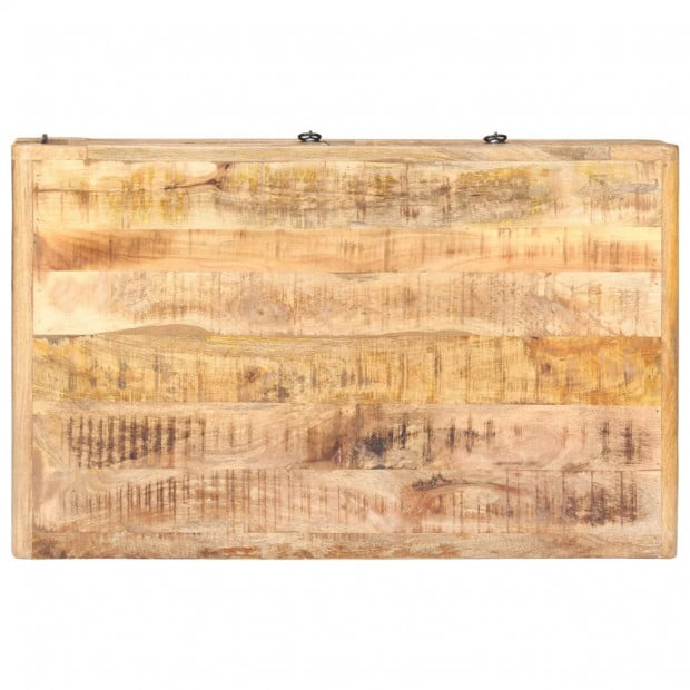 Coffee Table 90x60x29 Cm Rough Mango Wood Image 8