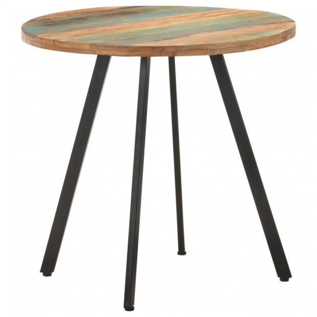 Dining Table 80 Cm Solid Reclaimed Wood Image 8