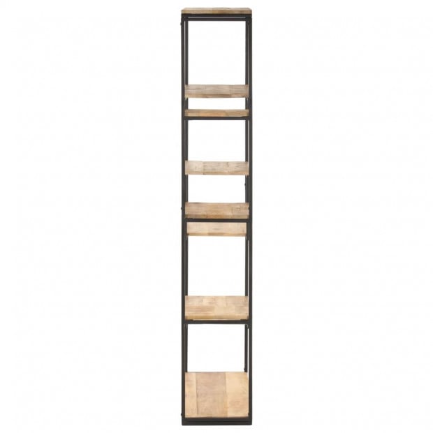 Bookcase 80x30x180 Cm Rough Mango Wood Image 3