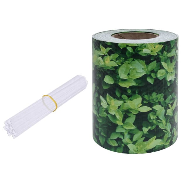 Garden Privacy Screen Pvc 70x0.19 M Green Image 2