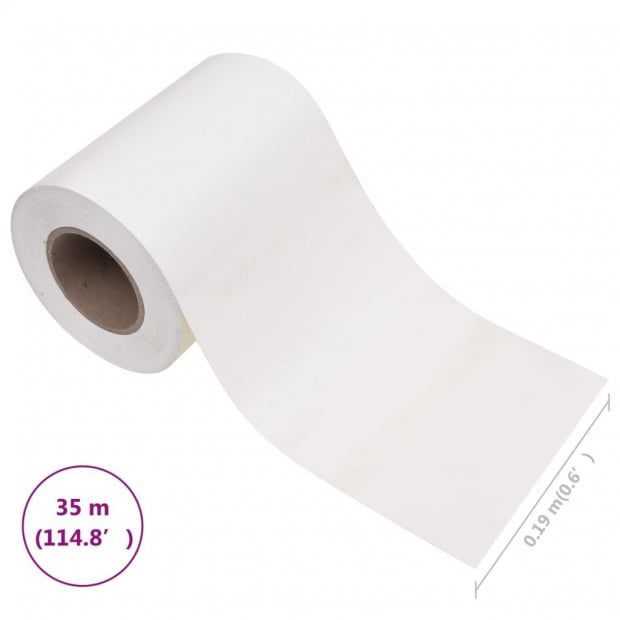 Garden Privacy Screen Pvc 35x0.19m White Image 10