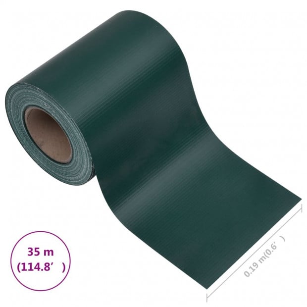 Garden Privacy Screen Pvc 35x0.19m Matte Green Image 10
