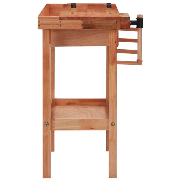 Carpentry Workbench With Drawer And 2 Vices Hardwood Image 5