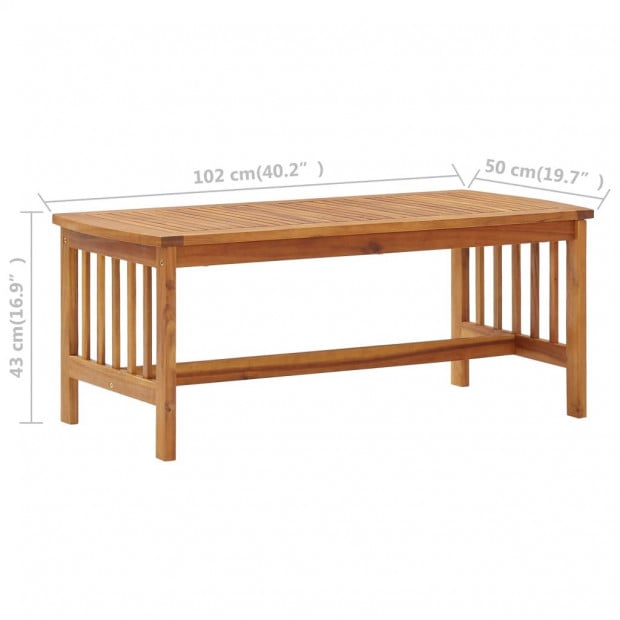 2 Piece Garden Lounge Set With Cushions Solid Acacia Wood Image 10