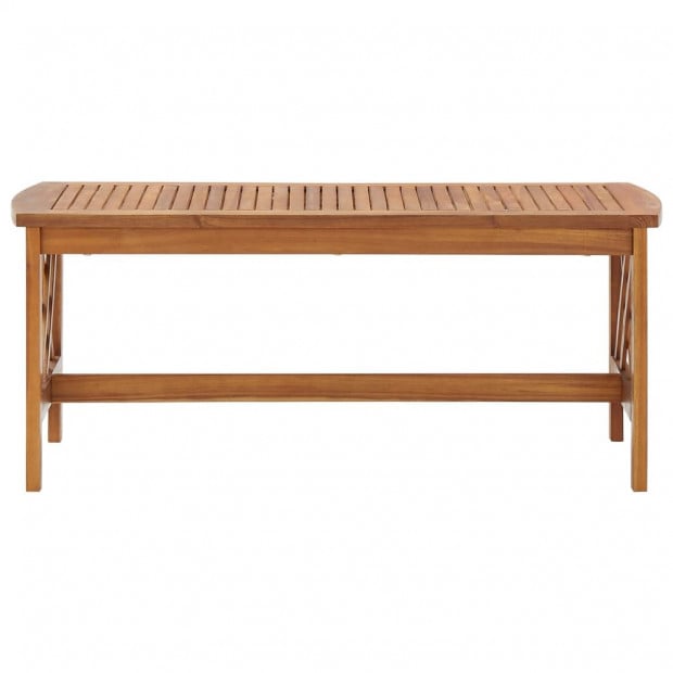 Coffee Table 102x50x43 Cm Solid Acacia Wood Image 2