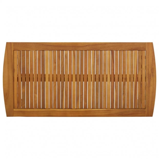 Coffee Table 102x50x43 Cm Solid Acacia Wood Image 4