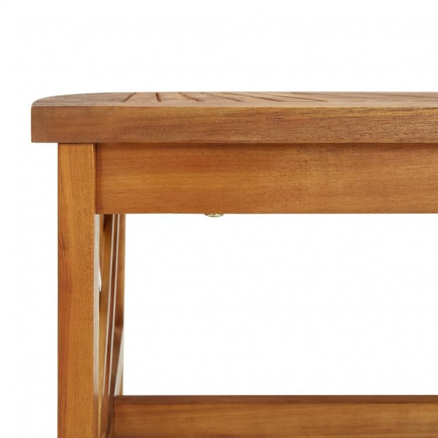 Coffee Table 102x50x43 Cm Solid Acacia Wood Image 5