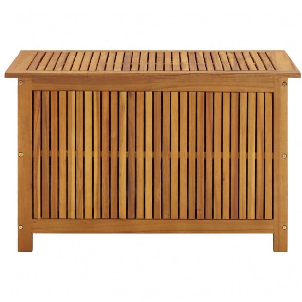 Garden Storage Box 90x50x106 Cm Solid Acacia Wood Image 3