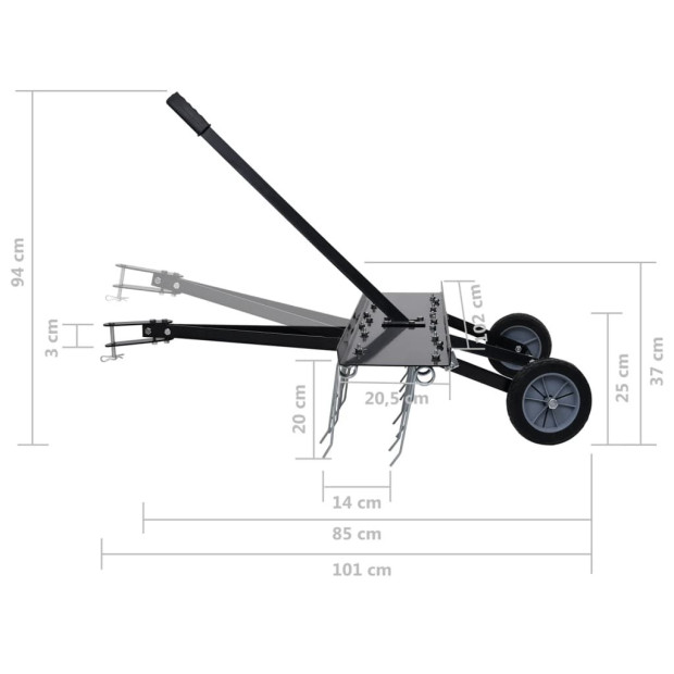 Scarifier For Ride-on Mower 100 Cm Image 10