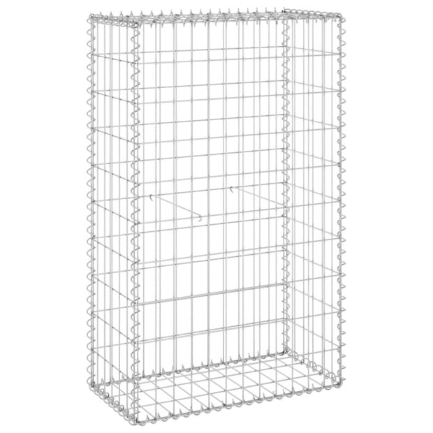 Gabion Wall With Covers Galvanised Steel 60x30x100 Cm Image 2
