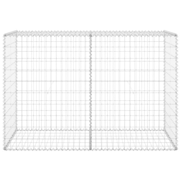 Gabion Wall With Covers Galvanised Steel 150x60x100 Cm Image 3