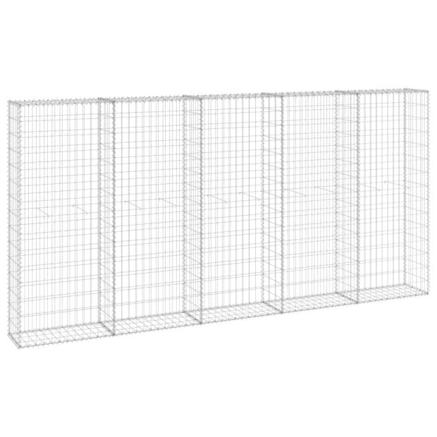 Gabion Wall With Covers Galvanised Steel 300x30x150 Cm Image 2