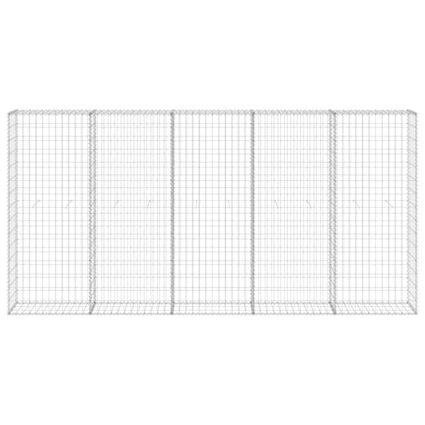 Gabion Wall With Covers Galvanised Steel 300x30x150 Cm Image 3