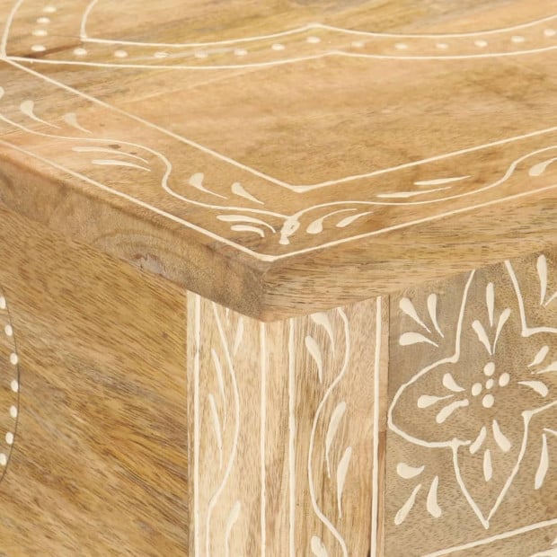 Console Table 80x35x74 Cm Solid Mango Wood Image 2