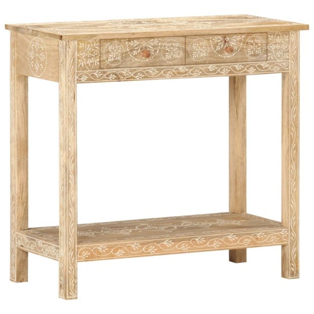 Console Table 80x35x74 Cm Solid Mango Wood Image 11