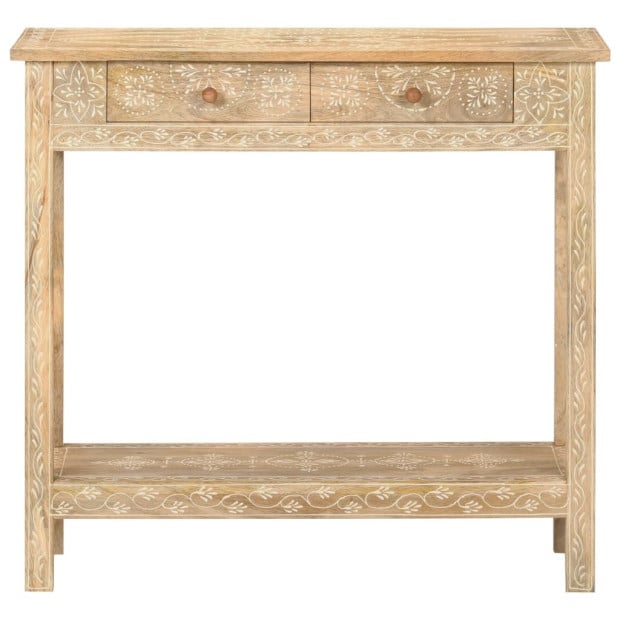 Console Table 80x35x74 Cm Solid Mango Wood Image 3