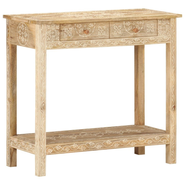 Console Table 80x35x74 Cm Solid Mango Wood Image 9